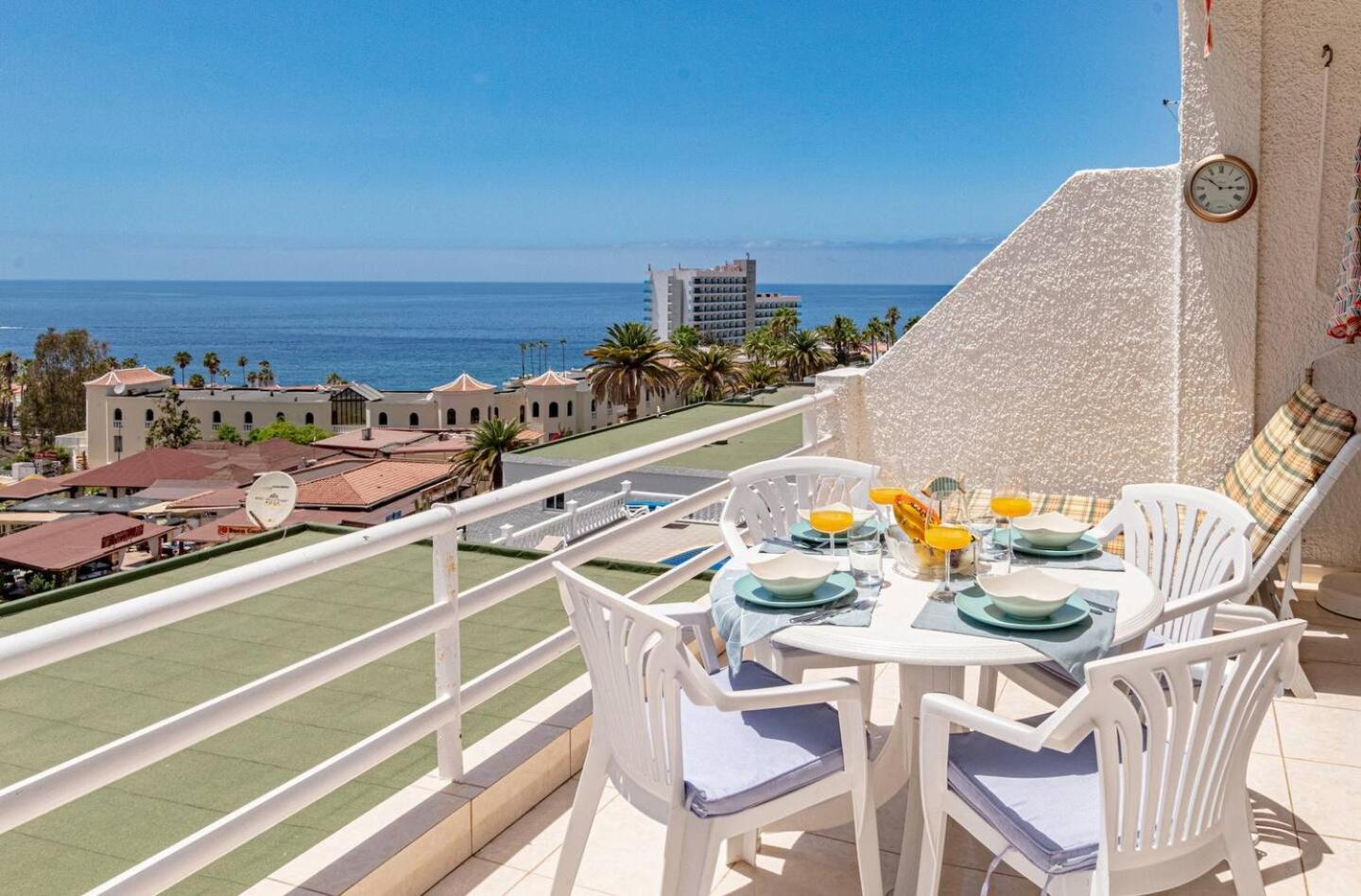 Sunny Oceanview Terrace By Dream Homes Tenerife Acantilado de los Gigantes Kültér fotó