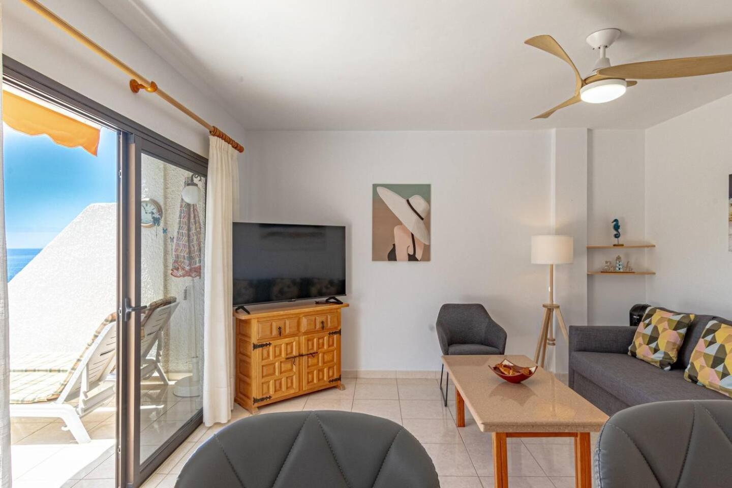 Sunny Oceanview Terrace By Dream Homes Tenerife Acantilado de los Gigantes Kültér fotó