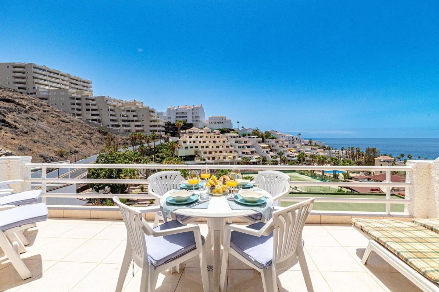 Sunny Oceanview Terrace By Dream Homes Tenerife Acantilado de los Gigantes Kültér fotó