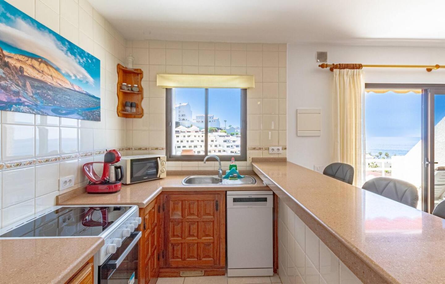 Sunny Oceanview Terrace By Dream Homes Tenerife Acantilado de los Gigantes Kültér fotó