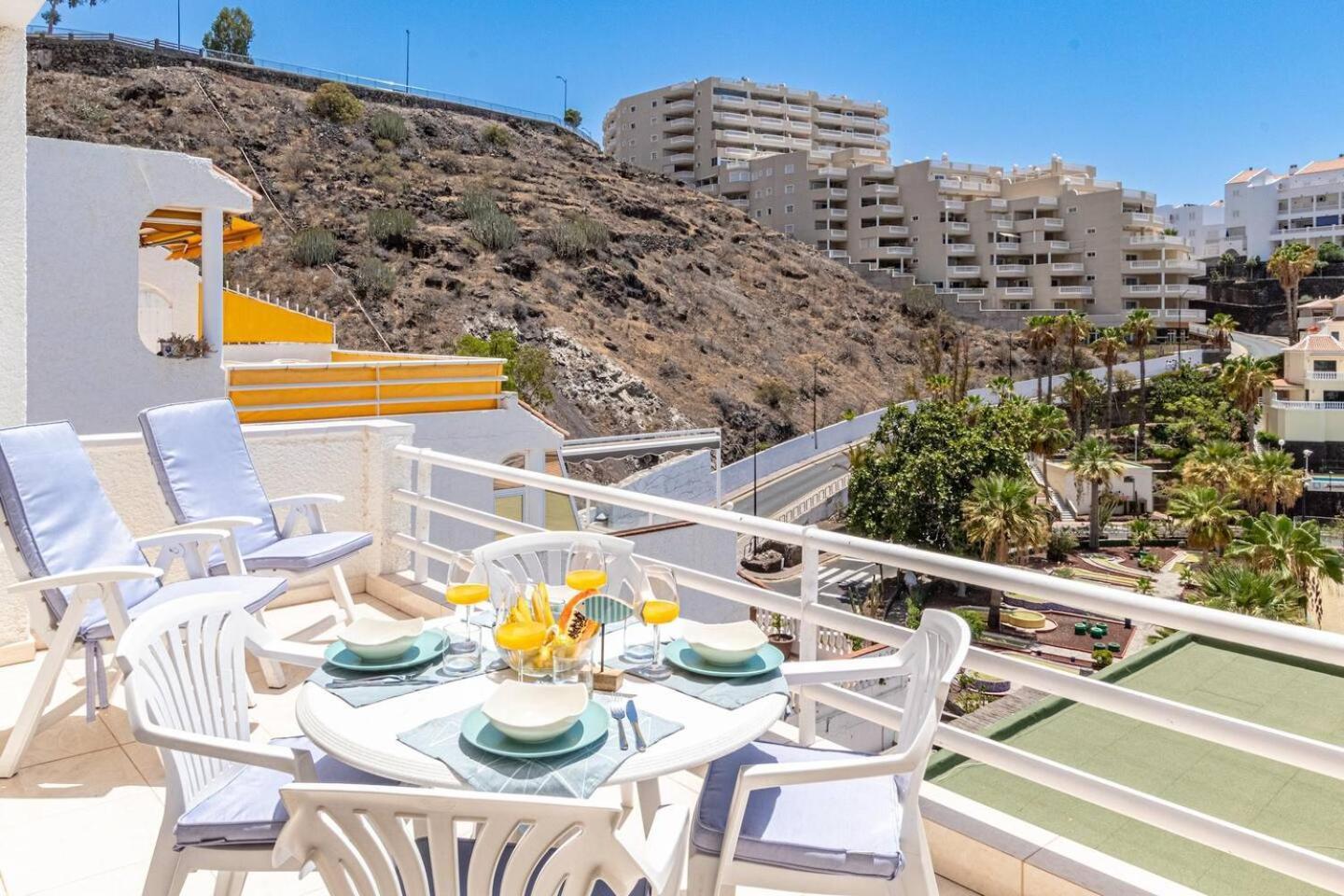 Sunny Oceanview Terrace By Dream Homes Tenerife Acantilado de los Gigantes Kültér fotó