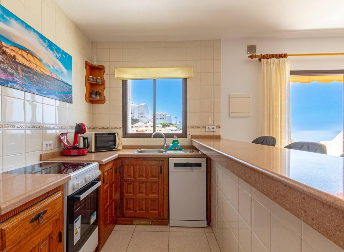 Sunny Oceanview Terrace By Dream Homes Tenerife Acantilado de los Gigantes Kültér fotó