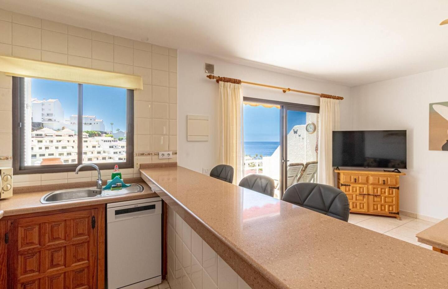 Sunny Oceanview Terrace By Dream Homes Tenerife Acantilado de los Gigantes Kültér fotó