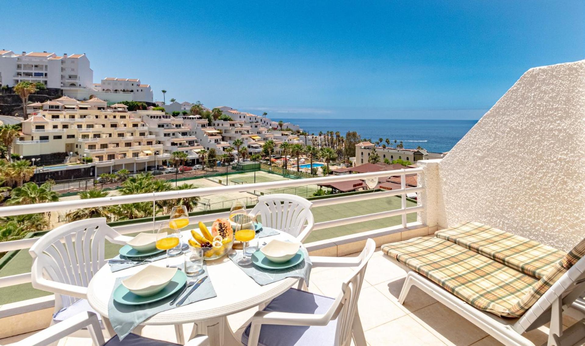 Sunny Oceanview Terrace By Dream Homes Tenerife Acantilado de los Gigantes Kültér fotó