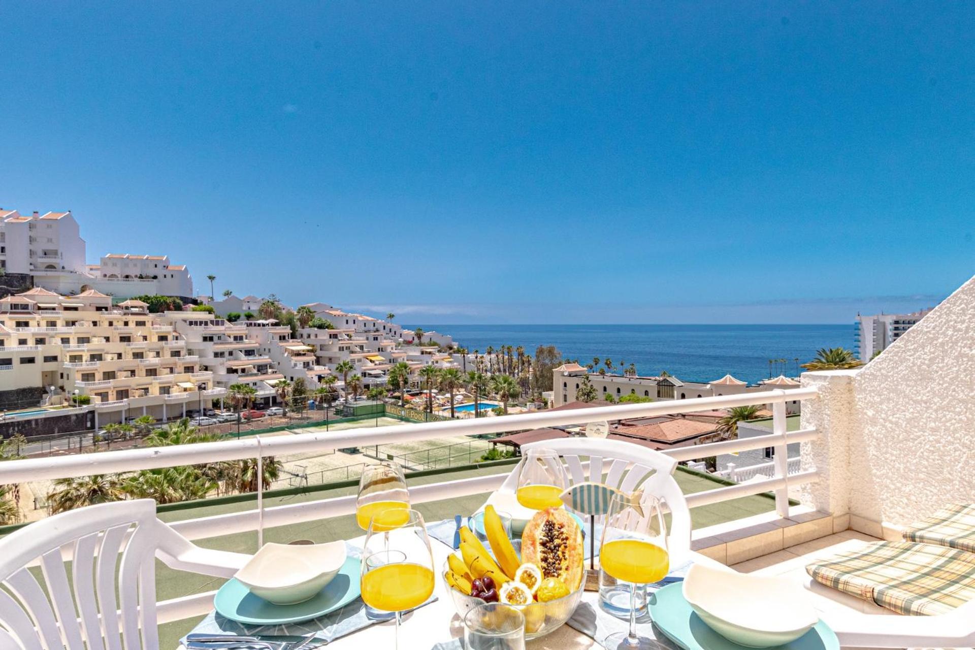 Sunny Oceanview Terrace By Dream Homes Tenerife Acantilado de los Gigantes Kültér fotó