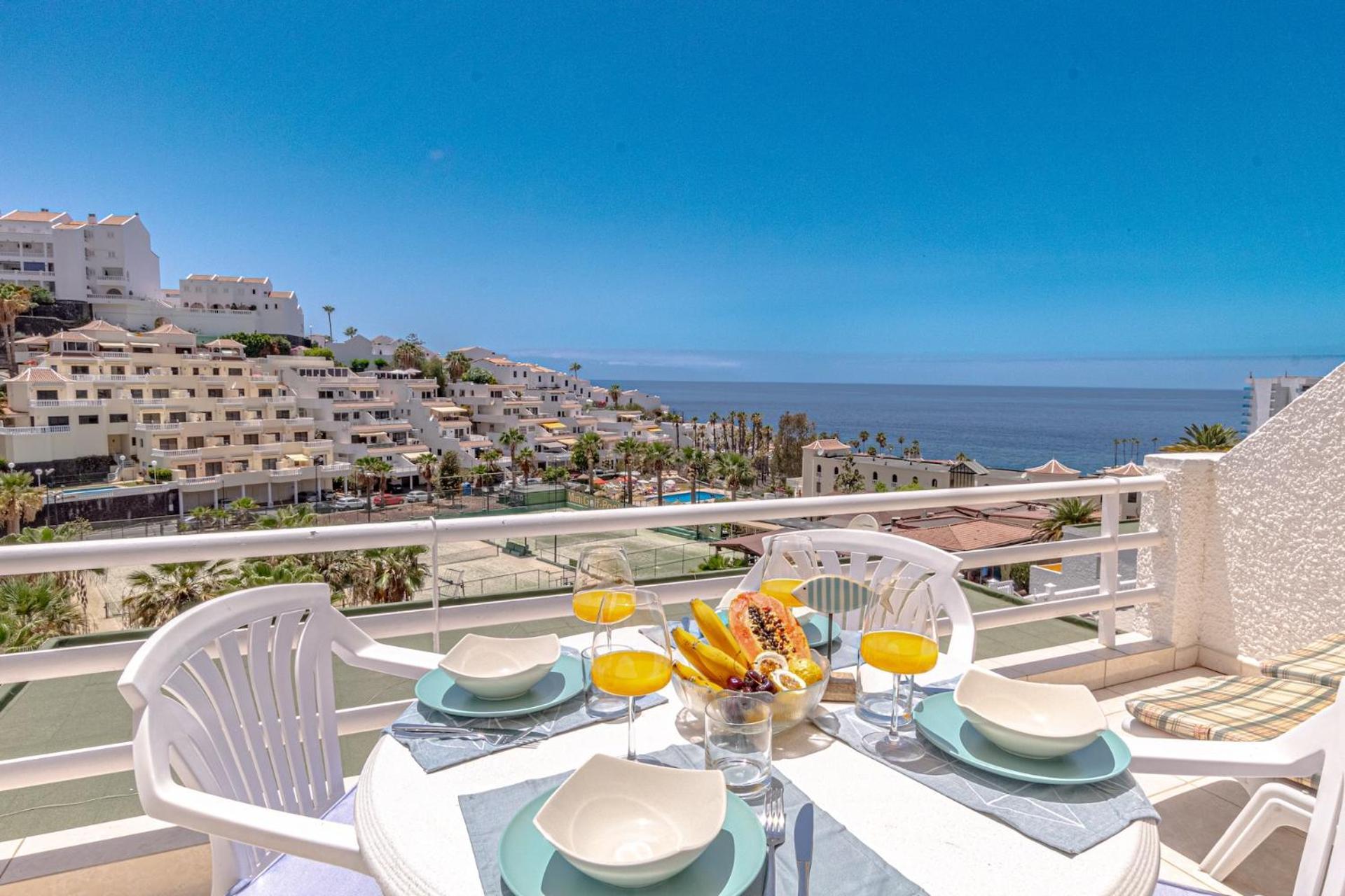 Sunny Oceanview Terrace By Dream Homes Tenerife Acantilado de los Gigantes Kültér fotó